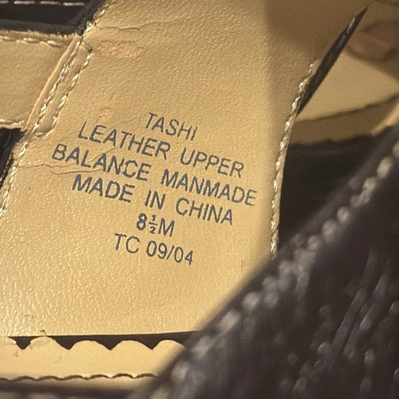 Liz Claiborne flex Tasha brown leather, low chunky heel sandal sling back 8.5 - Picture 9 of 15